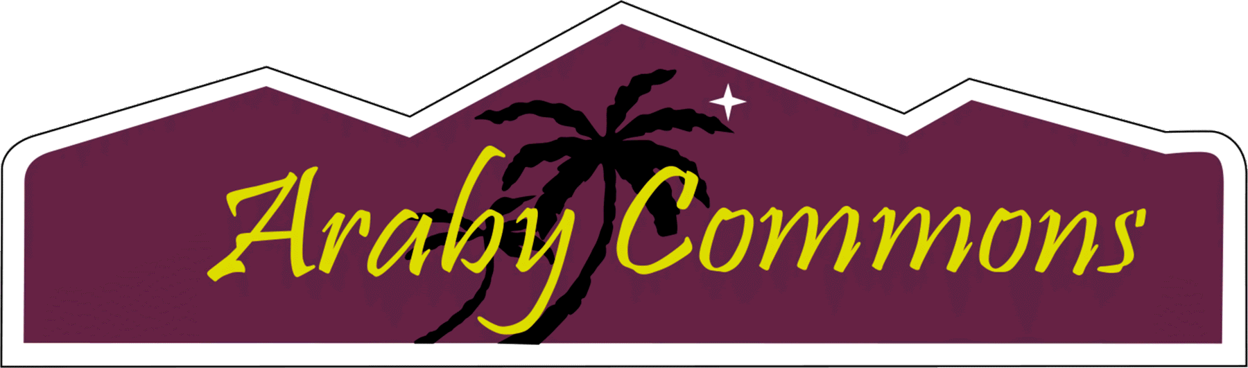 Araby Commons neighborhood identity sign