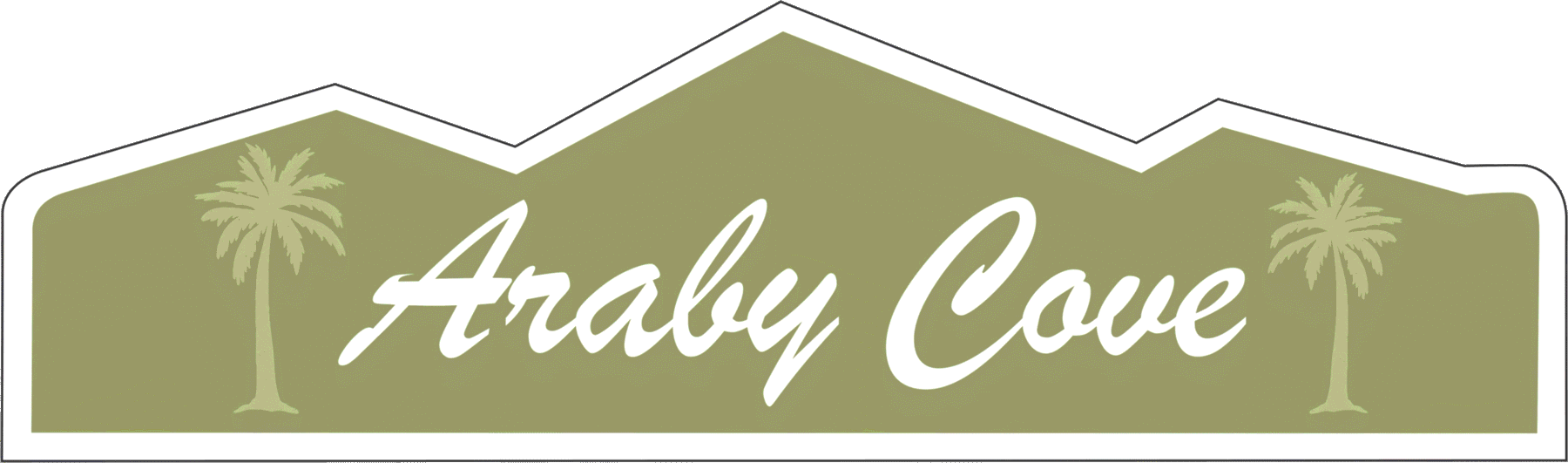 Araby Cove neighborhood identity sign