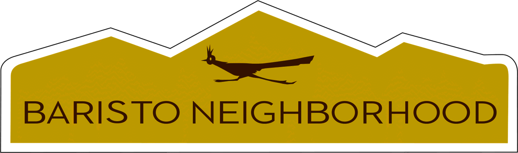 Baristo neighborhood identity sign