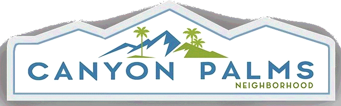 Canyon Palms neighborhood identity sign
