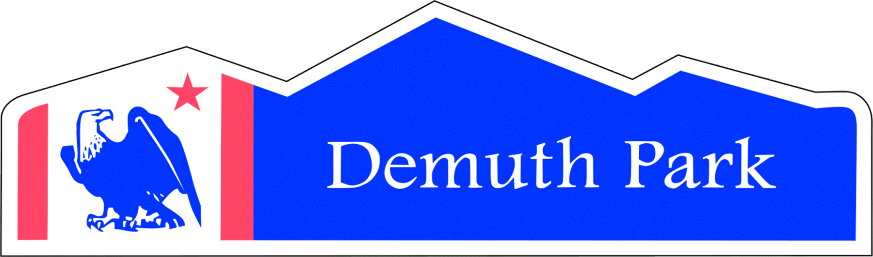Demuth Park neighborhood identity sign
