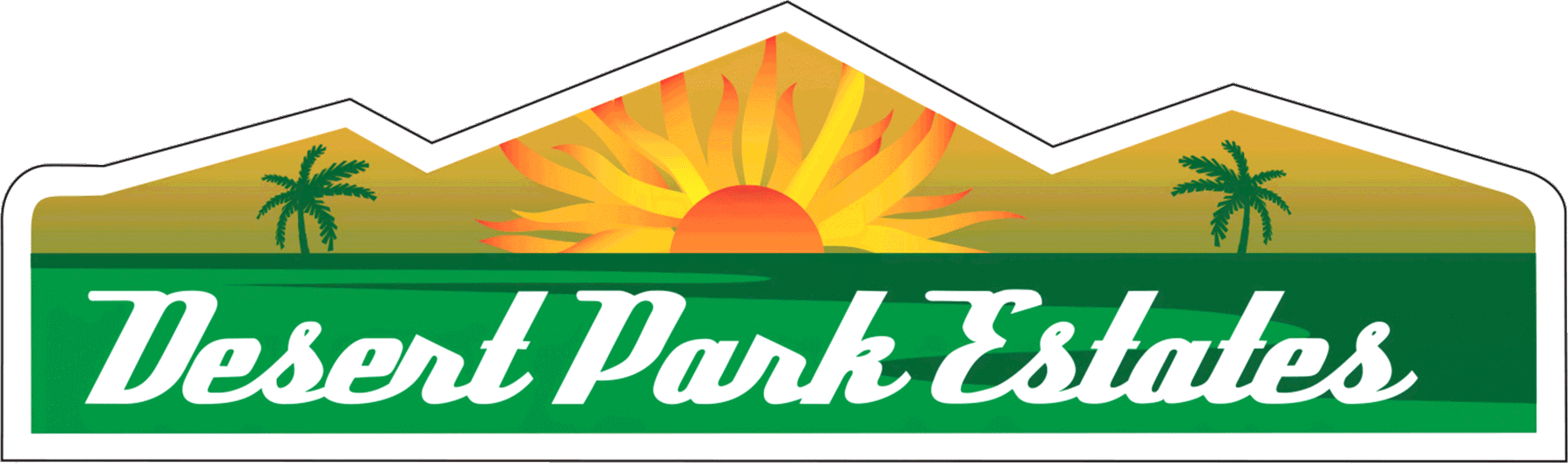 Desert Park Estates neighborhood identity sign