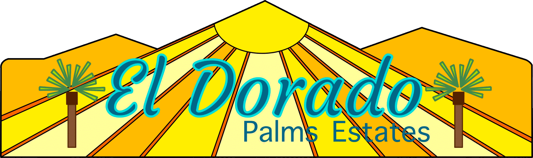 El Dorado Palms neighborhood identity sign
