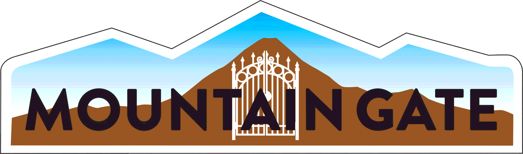Mountain Gate neighborhood identity sign