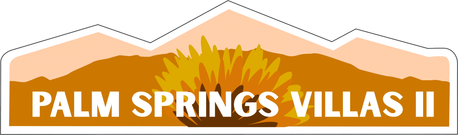 Palm Springs Villas II neighborhood identity sign