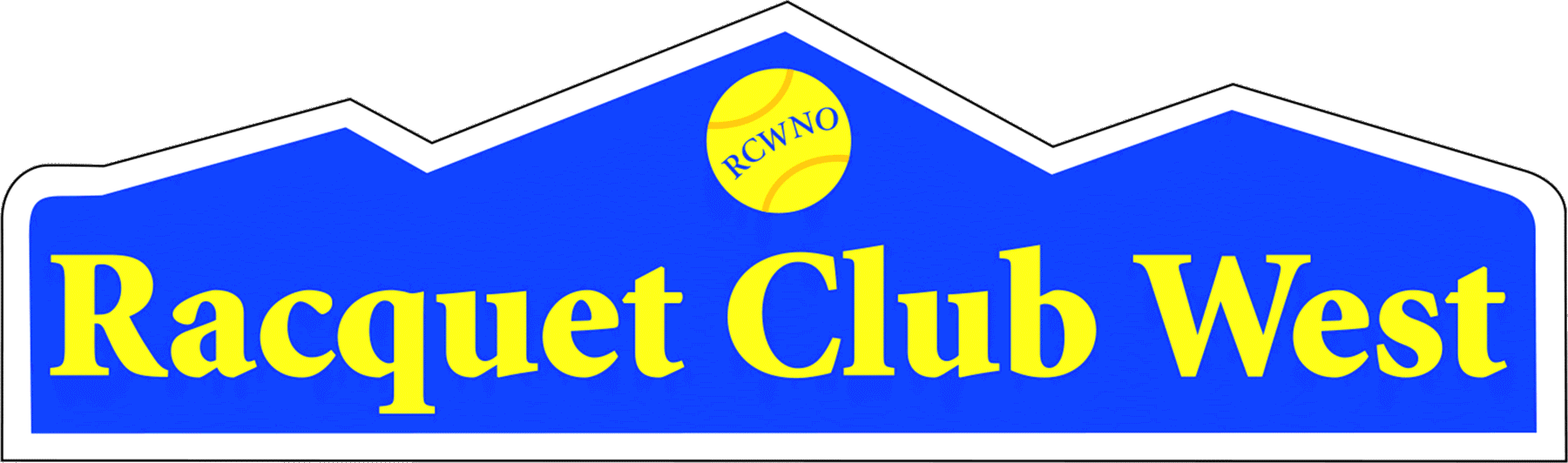 Racquet Club West neighborhood identity sign